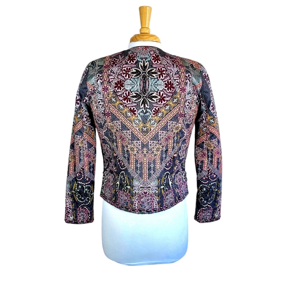 Hemant & Nandita Anthro Embroidered Quilted Studded Jacket - Picture 4 of 13